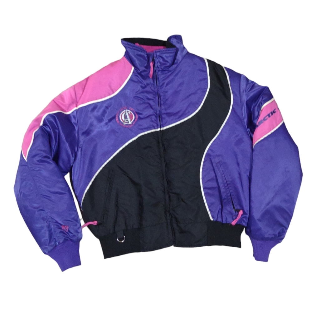 Vintage 90'S Arctic Cat Team Snowmobile Jacket Arcticwear 2 In 1 Womens XL Coat